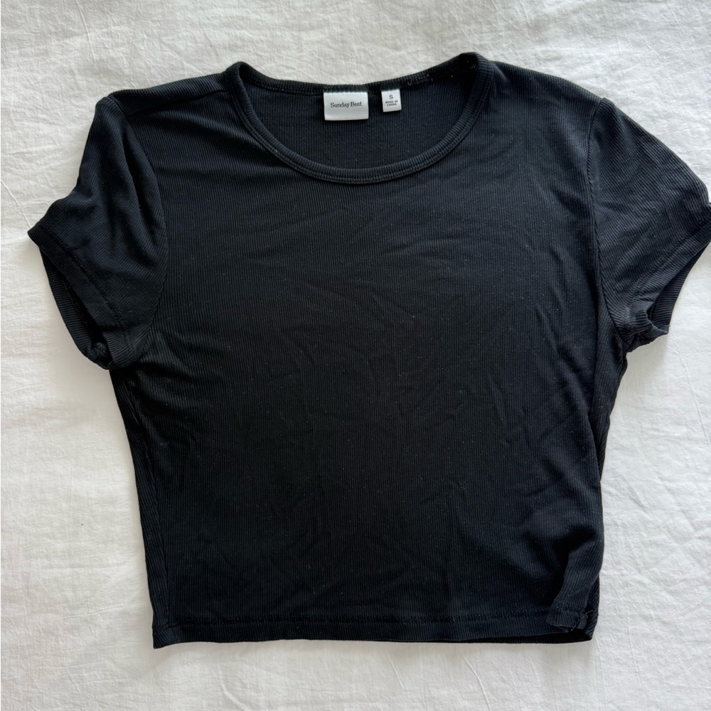 Sunday Best Black Crop Top